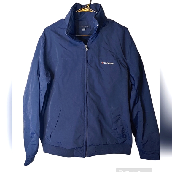Tommy Hilfiger Navy Blue Jacket Size Large - Picture 1 of 6